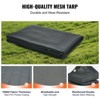 VEVOR Dump Truck Mesh Tarp,7 x 14 ft,PVC Coated Black Heavy Duty Cover with 5.5" 18oz Double Pocket, Brass Grommets,Double Needle Stitch Webbing,Black - 3 of 4