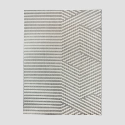 5' x 7' Directional Outdoor Rug Gray - Project 62™