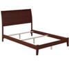 Atlantic Furniture Portland Twin Extra Long Traditional Bed with Open Footboard and Turbo Charger in Walnut - image 3 of 4