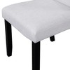 ChicFurnit Dining Set Modern 5 Piece Round Dining Table Set with Upholstered Chairs for Dining Room Kitchen, Beige Black, 40"*22.5"*20.25" - 4 of 4