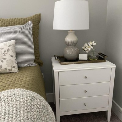 Kenzo Ivory and Gray Ceramic Double Gourd Table Lamp