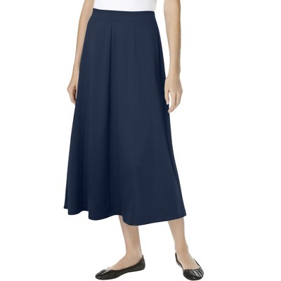Woman Within Plus Size Petite Ponte Knit A-Line Skirt