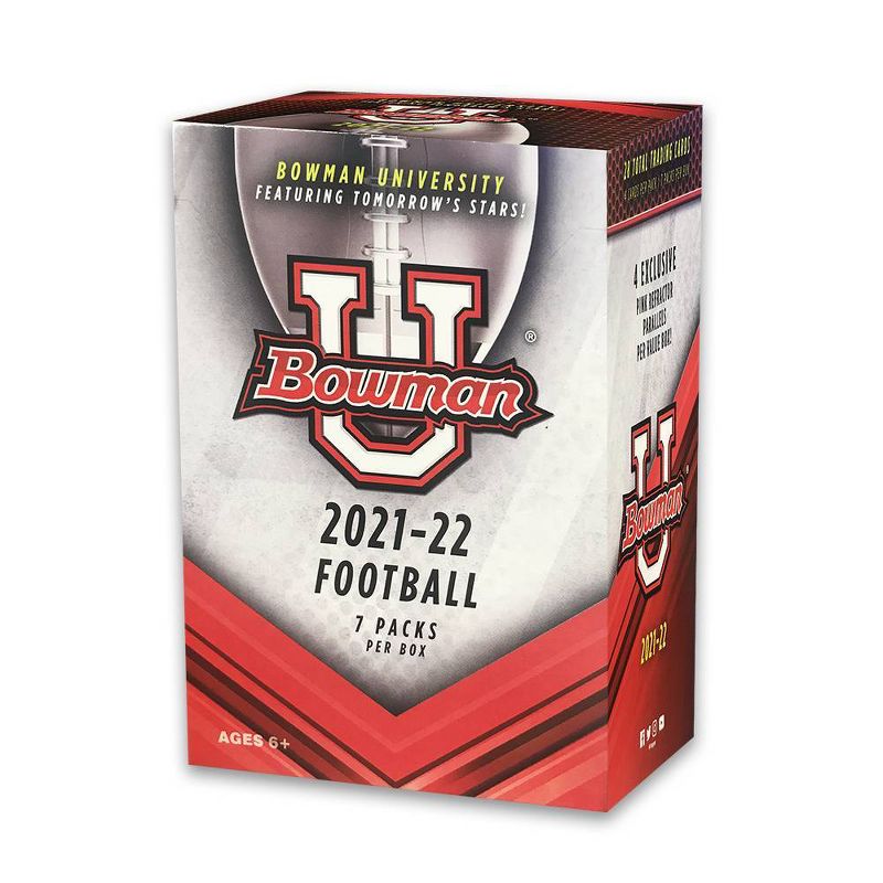2021-22 Topps Football Bowman University Trading Card Blaster Box, 1 of 4