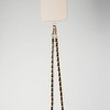 Hello Lux Gold Tone Chain with Faux Leather Phone Crossbody Strap - Black - 2 of 4