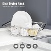 LunaLulinlk Stainless Steel Dish Drainer Plate Rack, Extendable Dish Drying Rack Basket for Fruits Vegetables Pots Bowls Plates and Kitchen Utensils - 2 of 4