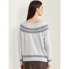Allegra K Women's Winter Fall Long Sleeve Crew Neck Vintage Pullover Sweater Tops - 4 of 4