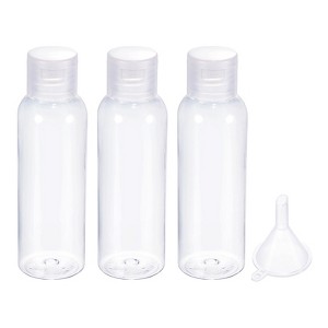 Unique Bargains Refillable Cosmetic Plastic Travel Spray Bottle with Funnel 3 Pcs - 1 of 4