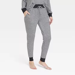 Women's Striped Perfectly Cozy Jogger Pants - Stars Above™ Black M