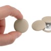 Unique Bargains Suit Dress Blouse Aluminum Fabric Cloth Covered Sewing Buttons 30 Pcs - 4 of 4
