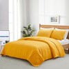 Peace Nest Lightweight Pre-washed Microfiber Quilt Coverlet Set, Yellow, King - 2 of 4