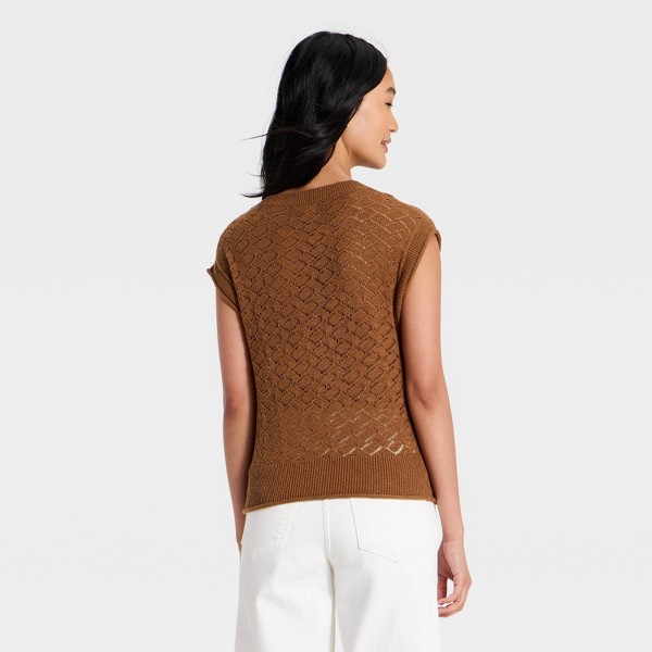 Suéter de Cuello Redondo con Manga Capa para Mujer - Universal Thread™ 2