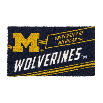 Evergreen University Of Michigan University Of Michigan, Coir Punch Mat