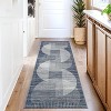 Washable Area Rug - Modern Geometric Soft Non-Slip Carpet Contemporary Ultra Thin Floor Cover for Living Room Bedroom Dining Room Kitchen - 3 of 4