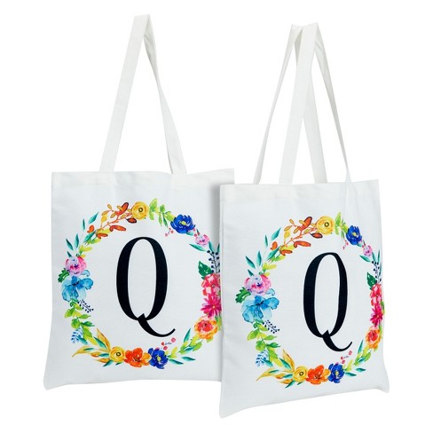 Okuna Outpost Set Of 2 Reusable Monogram Letter L Personalized