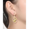 Guili Gold Plated Cubic Zirconia Dangle Earrings – A Dazzling Expression of Vibrant Color, Elegance, and Timeless Sophistication for Any Occasion - 2 of 3