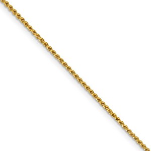 Black Bow Jewelry 1.4mm 14k Yellow Gold Diamond Cut Open Franco Chain Necklace - 1 of 4