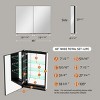 Recessed Medicine Cabinet With Mirror,Surface Mount Bathroom Cabinet,Wall Hung Bathroom Vanity Medicine Cabinet Mirror With Storage-The Pop Home - 4 of 4