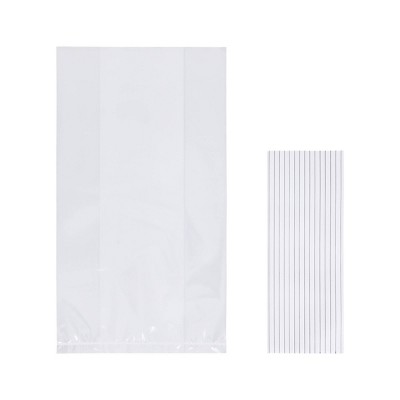 0.54"x5.62"x9.13" 15ct Clear Cello Gift Bags