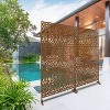 CAVINAS Matrix Metal Decorative Patio Screens, Outdoor & Indoor, Freestanding Decorative Privacy Screen for Deck Balcony Patio - 3 of 4