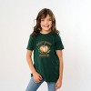 The Juniper Shop Harvest Market Pumpkins Local Organic Youth Short Sleeve Tee - L - Forest - 3 of 4