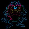 Men's Looney Tunes Taz Neon Outline T-Shirt - 2 of 4
