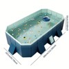 ORRD 3.0m PVC Folding Pool, Non-Inflatable Outdoor Swimming Pool for Summer Bathing & Cooling, Patio, Beach, Garden Use - 3 of 4