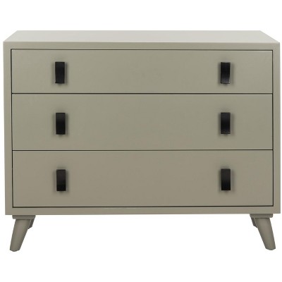 Blaize 3 Drawer Chest - CHS6601 - Dark Grey/Black - Safavieh