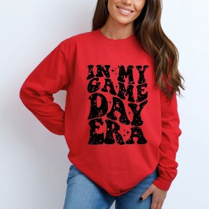 Simply Sage Market Women's In My Game Day Era Long Sleeve Garment Dyed Tee - 1 of 3