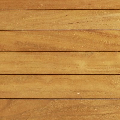 Elegant 47" Teak Wood Rectangular Outdoor Dining Table - Light Brown Finish