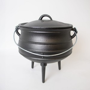 Lehman's Campfire Cooking Kettle Pot - Cast Iron Potje Dutch Oven with 3 Legs and Lid, 10.5 inch, 2 gallon - 1 of 4