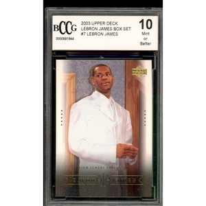 Lebron James Rookie Card 2003 Upper Deck Box Set #7 BGS BCCG 10 - 1 of 2