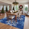 Christmas Rug Washable Rug for Living Room, Snowflake Printed Mats - 3 of 4
