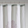 PAGED 72x72 Inch Shower Curtain Modern Cotton Shower Curtain with Large Floral Print for Bathroom, Machine Washable - 3 of 4