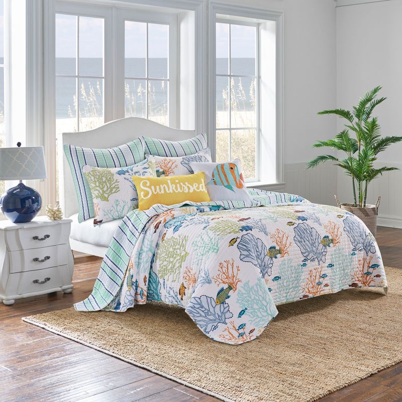 Deep Sea Multicolored Quilt Set - Levtex Home, 2 of 6