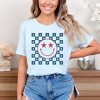 Simply Sage Market Women's Patriotic Smiley Stars Short Sleeve Graphic Tee - 2 of 3