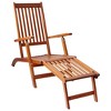 vidaXL Deckchair, Patio Lounge Chair with Adjustable Backrest, Folding Sunlounger with Cushion - 4 of 4