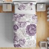 Sweet Jojo Designs Girl Toddler Bedding Set Peony Floral Garden Purple Ivory and Green 5pc - 2 of 4