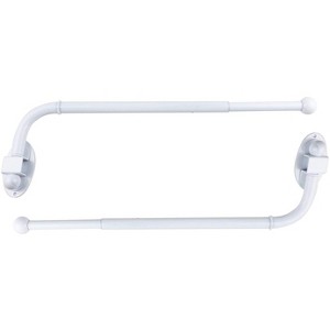 Urbanest Swing Arm Curtain Drapery Rod, 0.75" Dia, 14" to 24" - 1 of 4