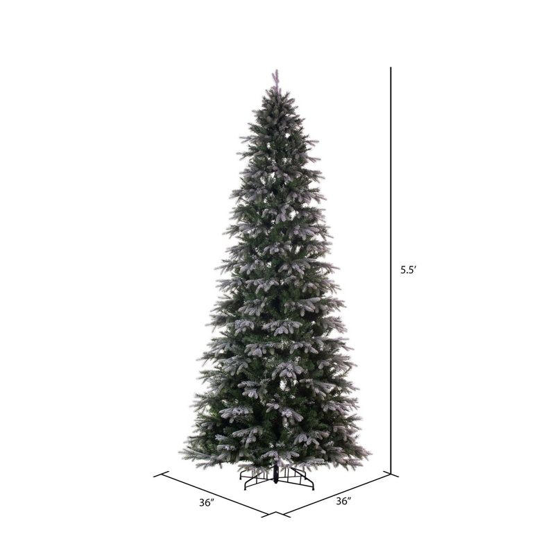 Vickerman Artificial Frosted Slim Douglas Fir Christmas Tree, 3 of 6