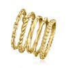 Ross-Simons 18kt Gold Over Sterling Jewelry Set: 5 Stackable Rings - 3 of 4