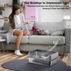 8'' Deep Stainless Steel Cat Litter Box with Lid, Large Metal Litter Box, Kitty Litter Box with Scoop and Mats, Non-Sticky, Easy Clean,Odorless - 4 of 4