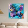 Art Remedy Jewel Toned Butterfly Colorful buterfly and flowers wall art Framed - 2 of 4