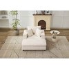 Deep Seat Sofa with Ottoman for Living Room, Sleeper Armchair with Pillows, Upholstered Corduroy Sofa Bed with Wood Frame-Coolbibila - 2 of 4