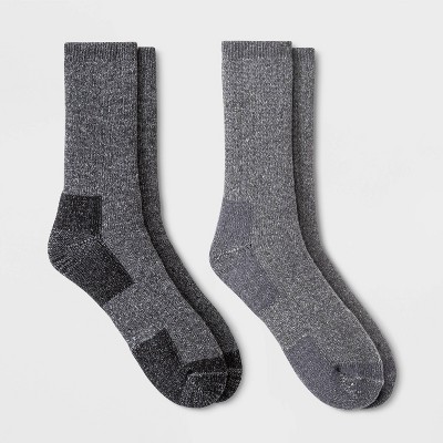 Men's Trail Blazer Rugged Crew Socks 2pk - All in Motion™ Gray 6-12