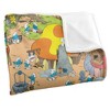 Kids' The Smurfs Smurf Village Silky Touch Blanket White 36X58 - 3 of 4