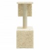 vidaXL Cat Tree Cream Engineered wood, plush, sisal Medium Cat Tree - 4 of 4