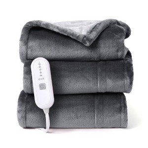 Whizmax Heated Blanket Electric Throw, Flannel Heating Blankets - 1 of 3