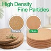 Itopfox 4 Pack High Density Cork Coasters, Heat Resistant Multifunctional Round Trivets for Kitchen, Tabletop Protection - 4 of 4