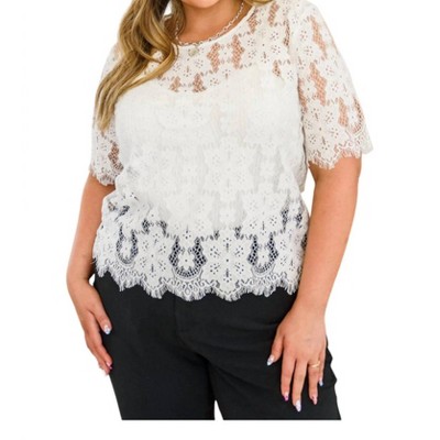 Women's Lace of My Heart Top - Hailey & Co