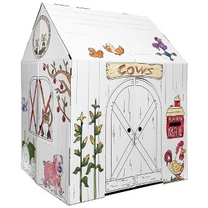 Easy Playhouse Barn - Kids Art & Craft for Indoor & Outdoor Fun - 1 of 4